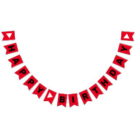 Bandeirinha Banner de Bunting do Partido do Tubo de Aniversári