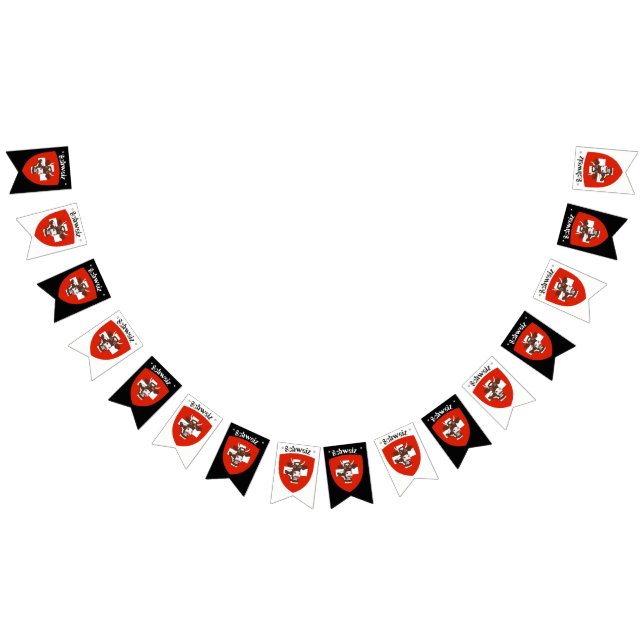 Bandeirinha Banner de Bunting do Partido Schweiz (Todos)
