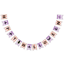Bandeirinha Banner de Bunting Feliz Halloween