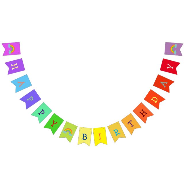 Bandeirinha banner de bunting para festa de aniversário (Todos)