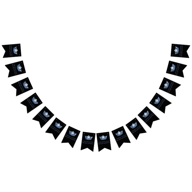 Bandeirinha Banner de Bunting Party da Miss América Style (Todos)