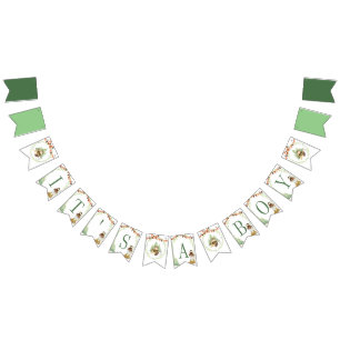 Bandeirinha Banner de Bunting Party de Lumberjack É um rapaz