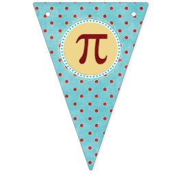 Bandeirinha Banner de Bunting Pi