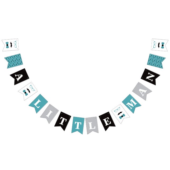 Bandeirinha Banner de Chá de fraldas do Homem Pequeno (Todos)