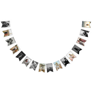 Bandeirinha Banner de Foto Personalizado para Chá de Casal