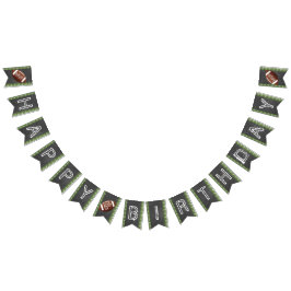 Bandeirinha Banner de futebol com qualquer idade - Feliz Anive