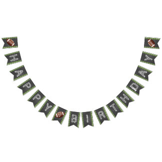 Bandeirinha Banner de futebol com qualquer idade - Feliz Anive