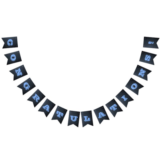 Bandeirinha Banner de Ocasião Personalizável Azul do Quadro de (Todos)