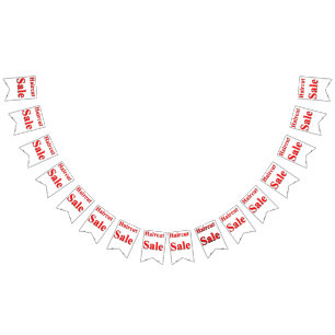 Bandeirinha Banner de reabastecimento de corte de cabelo