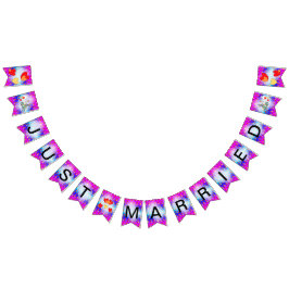 Bandeirinha Banner de Recem casados de Cartoon de Padrões do C