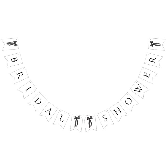 Bandeirinha Banner de reposição do Chá de panela preto moderno (Todos)