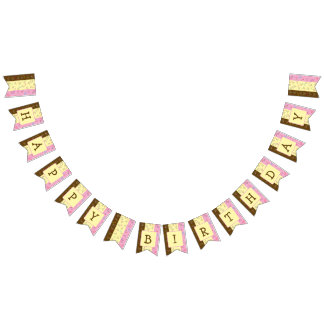 Bandeirinha Banner do Partido da Química Sorvete napolitano