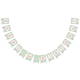 Bandeirinha Banner do primeiro aniversario Berry