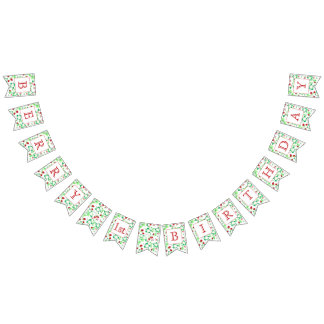 Bandeirinha Banner do primeiro aniversario Berry