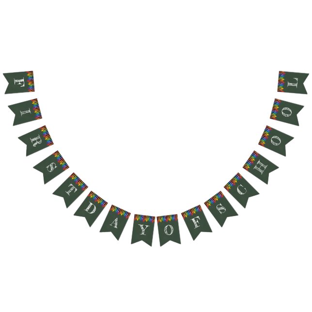 Bandeirinha Banner do Primeiro Dia da Escola (Todos)