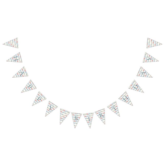 Bandeirinha Banner do trator de aniversário feliz (Todos)