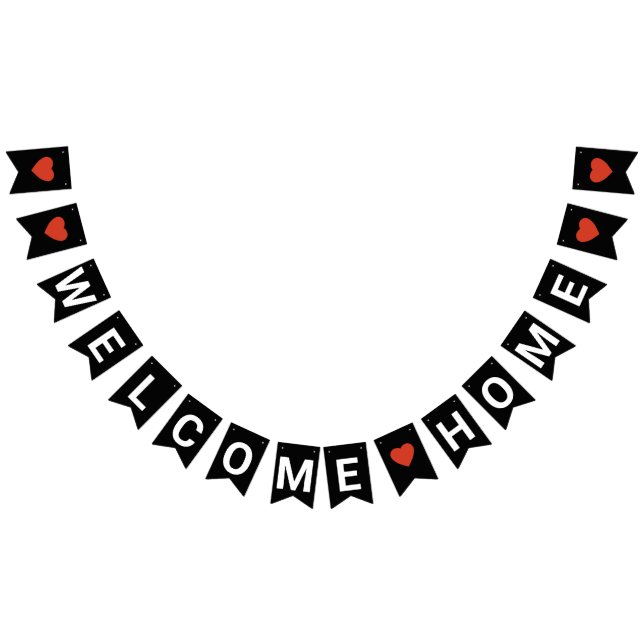 BANDEIRINHA BANNER DOMÉSTICO BEM-VINDO NEGRO (Todos)