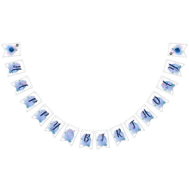 Bandeirinha Banner Feliz Astronauta & Planetas Astronauta (Todos)