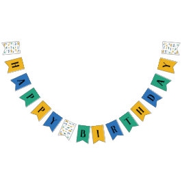 Bandeirinha Banner Feliz de Aniversário da Construção de Cueca