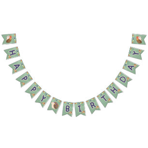 Bandeirinha Banner Feliz de Aniversário do Cachorro Feliz - Bu