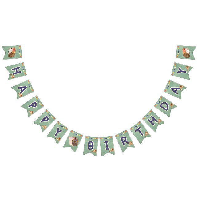 Bandeirinha Banner Feliz de Aniversário do Cachorro Feliz - Bu (Todos)