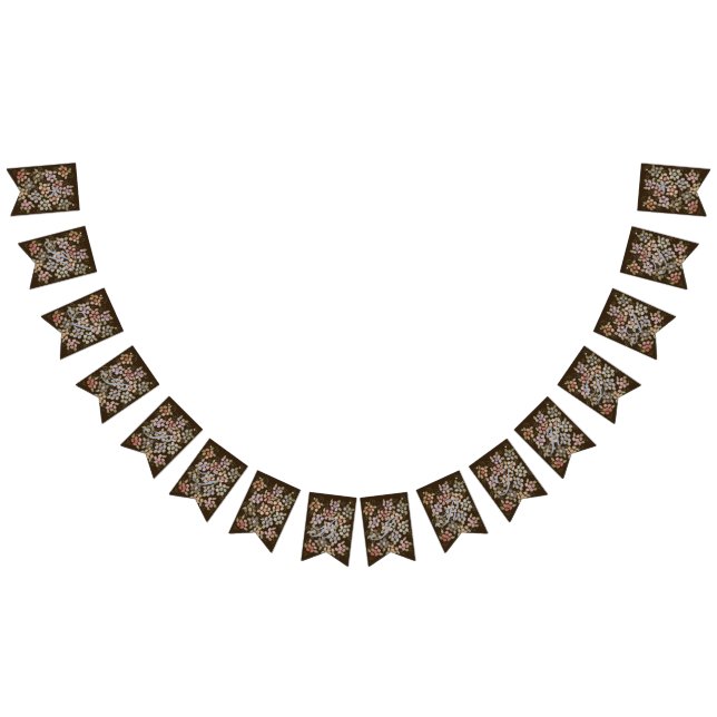 Bandeirinha Banner Feliz de Aniversário Flor (Todos)