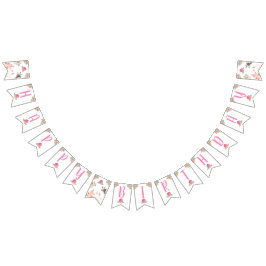 Bandeirinha Banner Feliz de Aniversário para Garota de Quintal