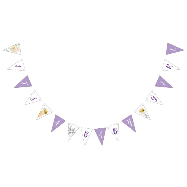 Bandeirinha Banner Floral Bee Bunting (Todos)
