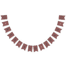 Banner personalizado de Bunting - Casamento de cha