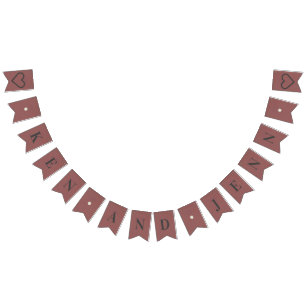 Bandeirinha Banner personalizado de Bunting - Casamento de cha