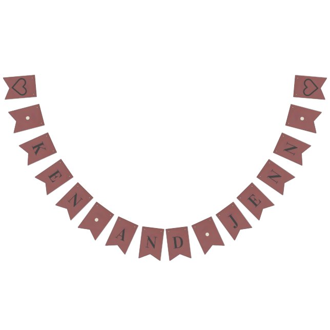 Bandeirinha Banner personalizado de Bunting - Casamento de cha (Todos)