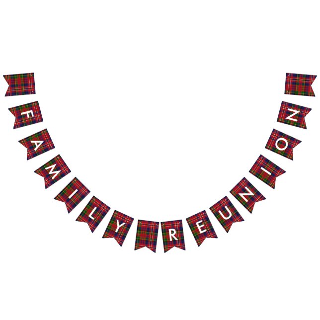 Bandeirinha Banner Personalizado de Bunting da Xadrez MacPhers (Todos)