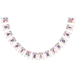 Bandeirinha Banner Personalizado de Bunting Party Swallowtail