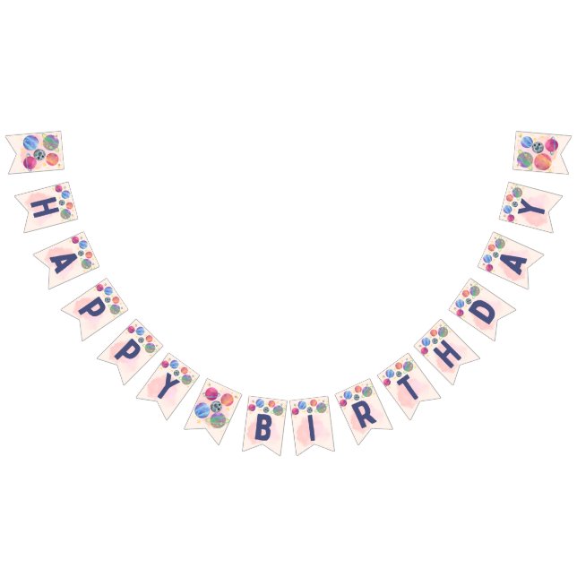 Bandeirinha Banner Personalizado de Bunting Party Swallowtail (Todos)