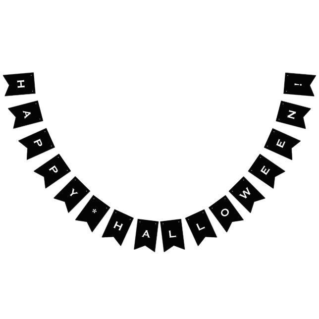 Bandeirinha Banner Personalizável de Festa de Halloween (Todos)