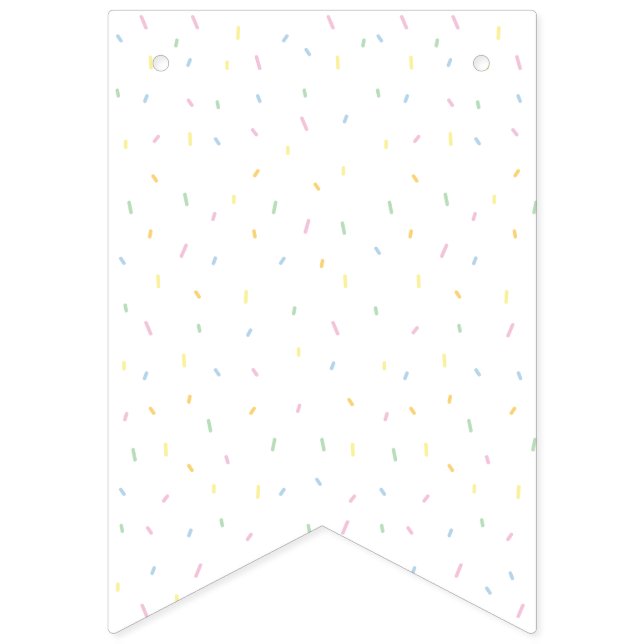 Bandeirinha Banner Rainbow Sprinkles (Primeira Bandeira)