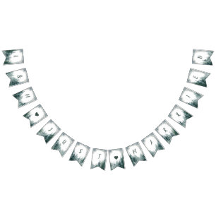 Bandeirinha Banner Rustic Wedting Recem casados Bunting