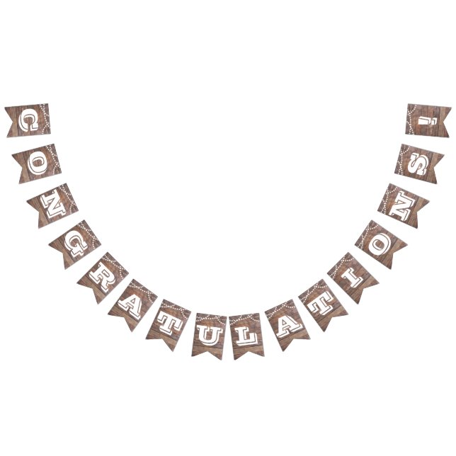 Bandeirinha Barnwood Acende Faixa Personalizável De Todas As O (Todos)