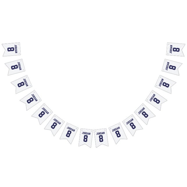 Bandeirinha Baseball Jersey - Festa de aniversário do tema des (Todos)