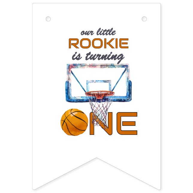 Bandeirinha Basketball Rookie Of The Year First Birthday (Décima sexta bandeira)
