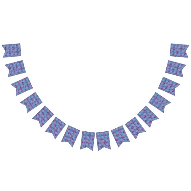 Bandeirinha Beijos muito percorridos Lábios em tons de roxo (Todos)