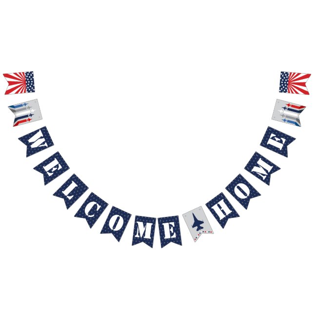 Bandeirinha Bem-vindo ao Jet Banner Militar de Combatentes da  (Todos)