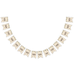 Bandeirinha Bem-vindo Ramadã, caligrafia árabe