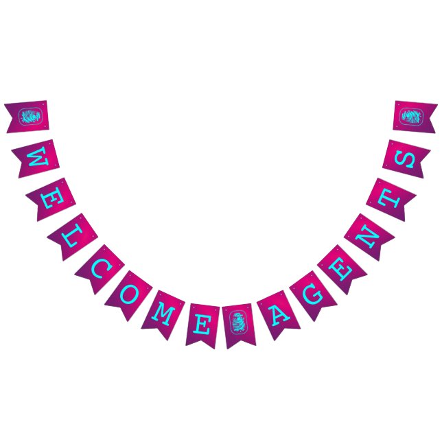 BANDEIRINHA BEM-VINDOS AGENTES QUE MONTAM PAVILHÕES (Todos)