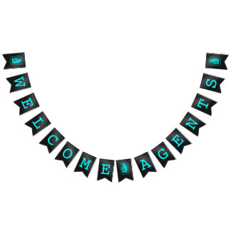 BANDEIRINHA BEM-VINDOS AGENTES QUE MONTAM PAVILHÕES