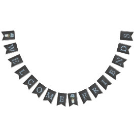 Bandeirinha Bem-vindos Amigos no Quadro