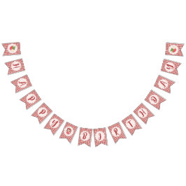 Bandeirinha Berry Sweet Happy Birthday Flag