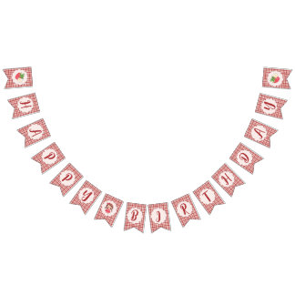 Bandeirinha Berry Sweet Happy Birthday Flag