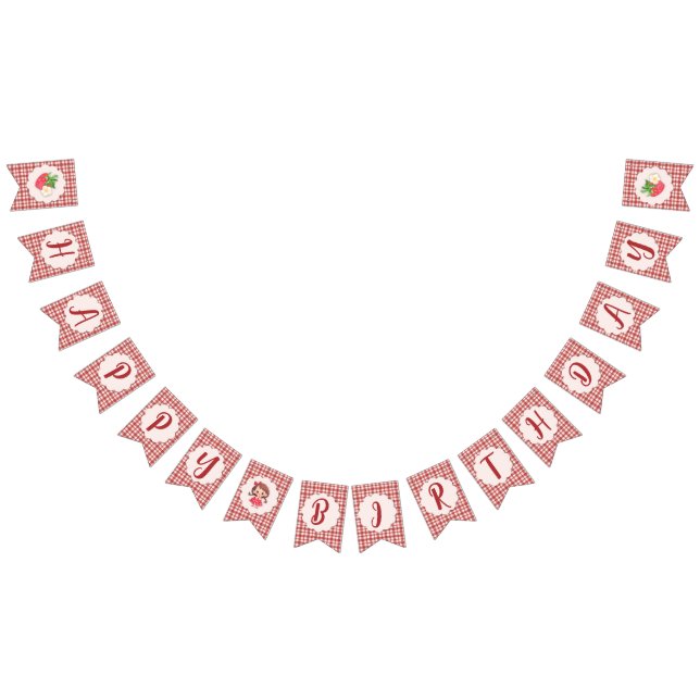 Bandeirinha Berry Sweet Happy Birthday Flag (Todos)