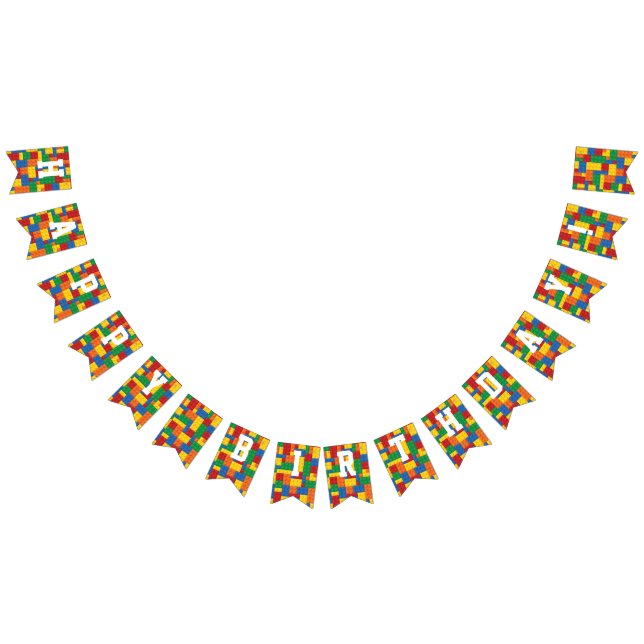 Bandeirinha Blocos de Construção Aniversário (Todos)